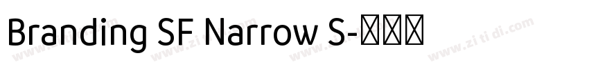 Branding SF Narrow S字体转换